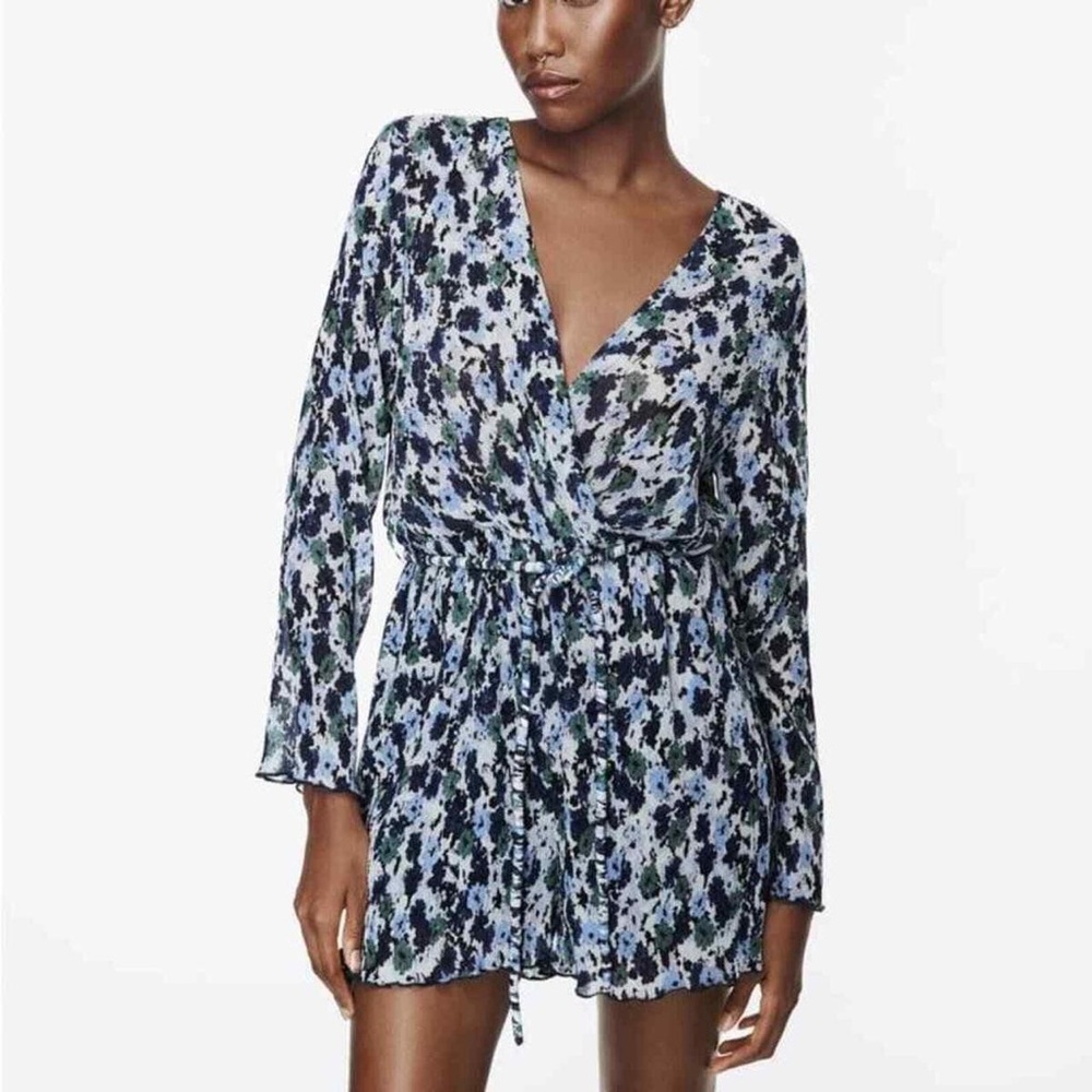 Zara | Floral Faux Wrap Romper Playsuit